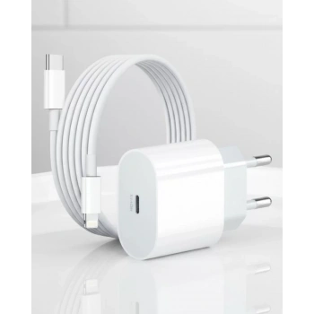 Nevamel® iPhone 12 11 XR XS X 8 Plus 7 20W PD Lightning Hızlı Şarj Adaptörü