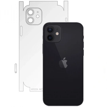 Nevamel İPhone 12  6.1 Hidrojel Hayalet Arka Yan Tam Kaplama Koruyucu Film-(5775)