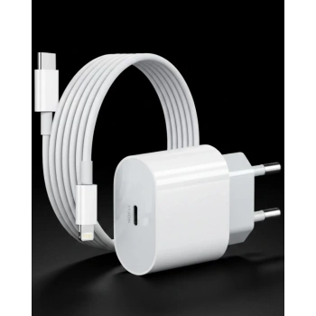 Nevamel® iPhone 14 13 12 11 Uyumlu 20W Hızlı Şarj Adaptörü Lightning Kablo Seti