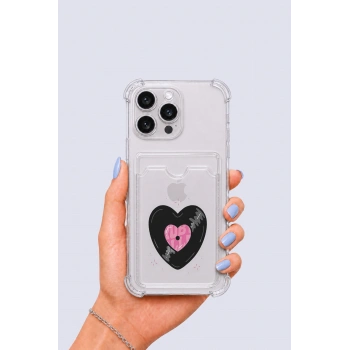Nevamel® iPhone 14 Pro Max Kartlıklı Vinly Desenli Kılıf