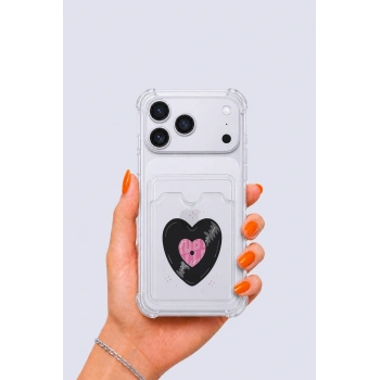 Nevamel® iPhone 17 Pro Max Kartlıklı Vinly Desenli Kılıf