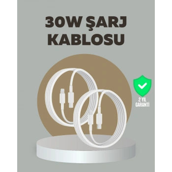 Nevamel iPhone iPad Airpods Uyumlu 30W Type-C to Lightning Kablo