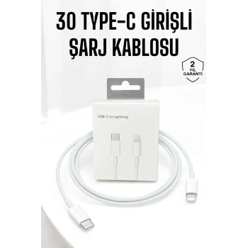 Nevamel Iphone Uyumlu İOS Uyumlu Lightning Hızlı Şarj Tye C Lightning Şarj Kablosu