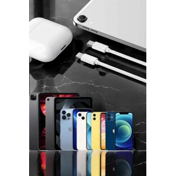 Nevamel Iphone Uyumlu İOS Uyumlu Lightning Hızlı Şarj Tye C Lightning Şarj Kablosu