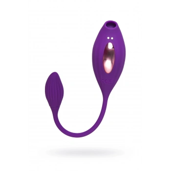 Nevamel® Jos Ginny Vakum Klitoral Vibrator, Silikon, Mor, 31 Cm