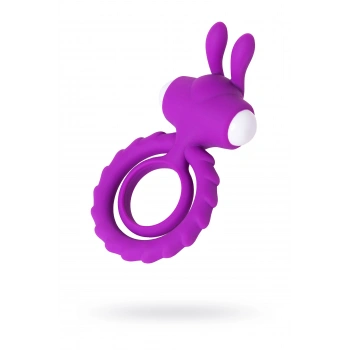 Nevamel® Jos Good Bunny Penis Halkası, Silikon, Mor, 9 Cm