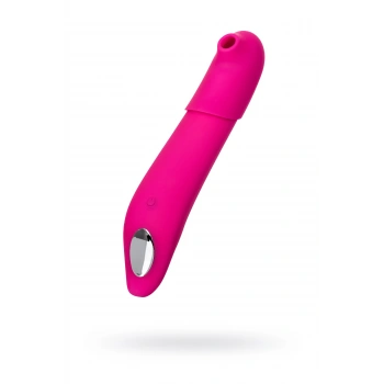 Nevamel® Jos Oscar 2Si 1 Arada Vakum Dalgası Vibratör , Silikon, Pembe, 20.5 C