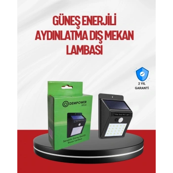 Nevamel Kablo Gerektirmeyen Güneş Enerjili Dış Mekan Işık – Bahçe ve Koridor Aydınlatması