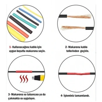 Nevamel Kablo Koruyucu Makaron Seti 560 Parça