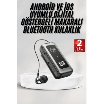 Nevamel® Kablolu Kulak İçi 5.2 Makaralı Titreşimli Bluetooth Kulaklık