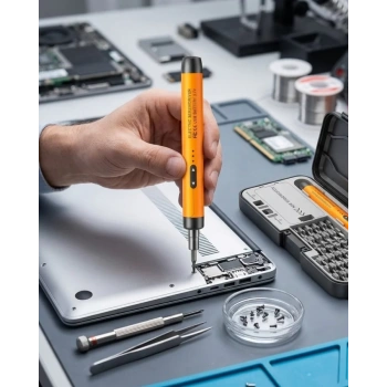 Nevamel® Kablosuz Alüminyum Gövdeli Elektrikli Tornavida 38 Uçlu Teknik Servis Seti