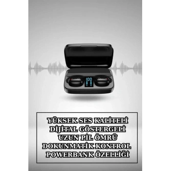 Nevamel Kablosuz Bluetooth Kulaklık ve Kordon Hediyeli Akıllı Saat Nabız Ölçer Uzun Pil Ömrü