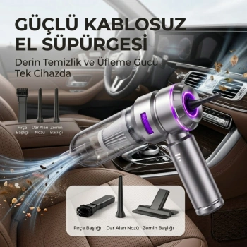 Nevamel® Kablosuz El Tipi Çoklu Başlıklı Süpürge