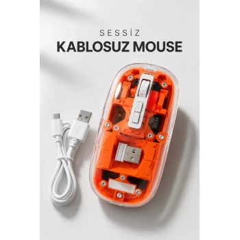 Nevamel® Kablosuz Mouse Fare 5.0 Bluetooth Bağlantılı USB Girişli