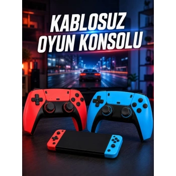 Nevamel® Kablosuz Oyun Konsolu HDMI Çıkışlı Çift Kontrolcülü Retro Oyun Seti