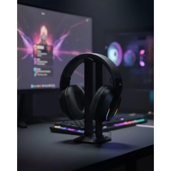 Nevamel® Kablosuz Oyuncu Kulaklığı RGB Aydınlatmalı Bluetooth Mikrofonlu Gaming Headset