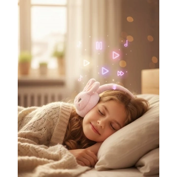 Nevamel® Kablosuz Peluş Bluetooth Kulaklık 40mm Hoparlör ve Mikrofonlu