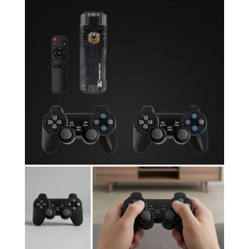 Nevamel® Kablosuz Retro Video Oyun Konsolu HDMI Bağlantılı 8K HDR Destekli