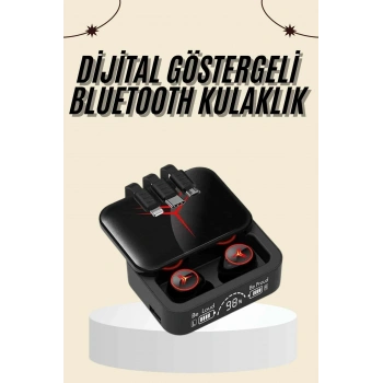 Nevamel Kablosuz Şarj Göstergeli Powerbank Özellikli Bluetooth Kulaklık Çağrı Cevaplayabilen