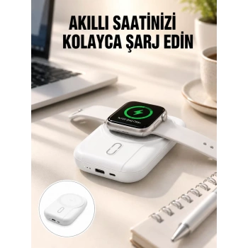 Nevamel® Kablosuz ve Kablolu Şarj Destekli 10000 mAh Taşınabilir Powerbank Yeni Nesil