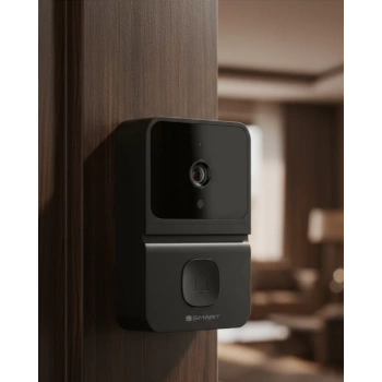 Nevamel® Kablosuz Video Kapı Zili Gece Görüşlü Gerçek Zamanlı Fotoğraf