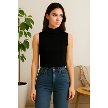 Nevamel Kadın Kolsuz Body-(17952)