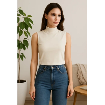 Nevamel Kadın Kolsuz Body-(17952)