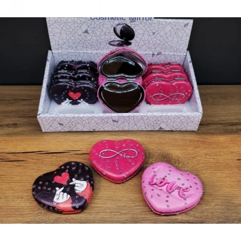 Nevamel® Kalpli Love Tasarımlı Cep Aynası