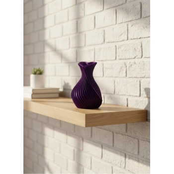 Nevamel® Kalpli Mor Mini Vazo 5 cm Dekoratif Masa Üstü Aksesuar