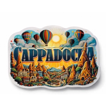 Nevamel® Kapadokya Temalı Silikon Buzdolabı Magneti Model 1