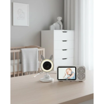 Nevamel® Karşılıklı Sesli Bebek Kamerası 4x Zoom Sıcaklık Sensörlü