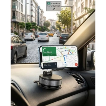 Nevamel® Katlanabilir Manyetik Telefon Tutucu Araç Konsol Telefon Standı