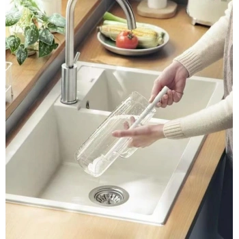 Nevamel Kavanoz ve Biberon Yıkama Fırçası Silikon