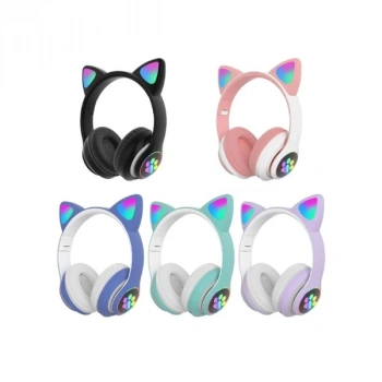 Nevamel Kedi Figürlü Bluetooth Kulaklık