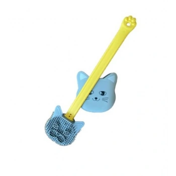 Nevamel Kedi Tasarımlı Ergonomik Tuvalet Fırçası