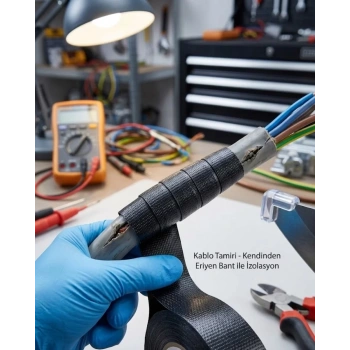 Nevamel® Kendinden Kaynaşan Eriyen Bant Su Geçirmez İzolasyon Bandı