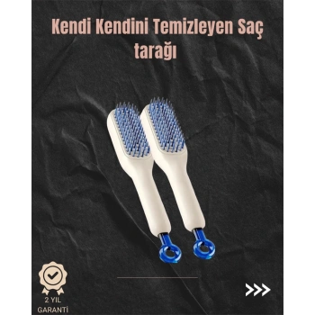 Nevamel® Kendini Temizleyen Hava Yastıklı Saç Tarağı – Düğümsüz Tarama