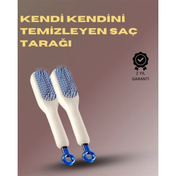 Nevamel® Kendini Temizleyen Masajlı Saç Tarağı – Anti-statik Ergonomik Tasarım