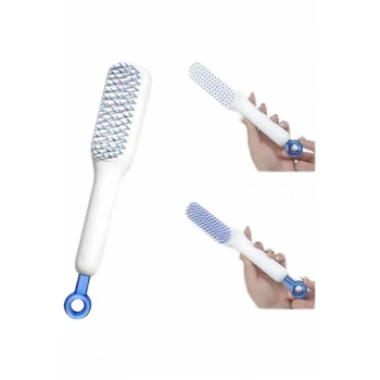 Nevamel® Kendini Temizleyen Tarak Fırça Geri Çekilebilir Evcil Hayvana Uygun Sıkı Dişli