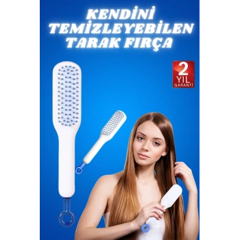 Nevamel® Kendini Temizleyen Tarak Fırça Geri Çekilebilir Evcil Hayvana Uygun Sıkı Dişli