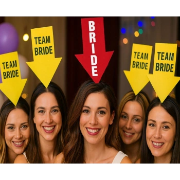 NEVAMEL Kişiselleştirilebilir Ok Taç – Kırmızı Renk