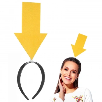 NEVAMEL Kişiselleştirilebilir Ok Taç – Sarı Renk