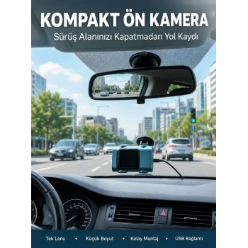 Nevamel® Kompakt Dash Kamera USB Şarj TF Kart Destekli Yeni Nesil