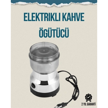 Nevamel Kompakt Elektrikli Kahve ve Baharat Öğütücü | 14500 Devir Şeffaf Kapaklı Hediye İçin İdeal