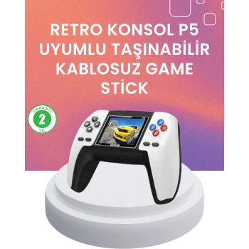 Nevamel Kompakt Retro Oyun Konsolu | P5 GamePad ile Eski Günlere Dönün