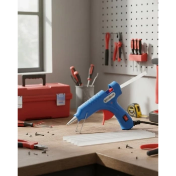 Nevamel® Kompakt ve Hafif 20W Silikon Tabancası 7.5 mm Silikon Uyumlu 5 Adet Hediye Silikon