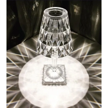 Nevamel Kristal Abajur LED Kumandalı Ve Dokunmatik Masa Lambası