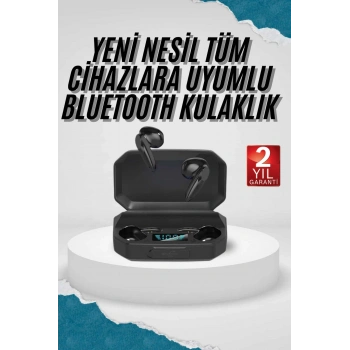 Nevamel® Kulak İçi Bluetooth Kulaklık Rgb Işıklı Çift Mikrofonlu iOS/Android Uyumlu BT 5.2