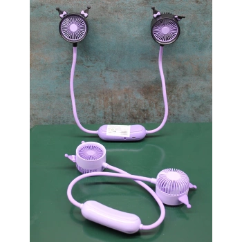 Nevamel Kuromi Şarjlı Boyun Fanı Vantilatör 2 Kademeli Model 1