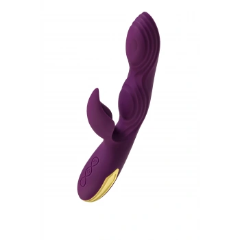 Nevamel® Leroina Octar Çift Motorlu Rabbit Vibratör – G Noktası Ve Klitoral Uyarıcı, Silikon, Mor, 24,5 Cm